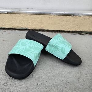 Mint Green Slide Sandals